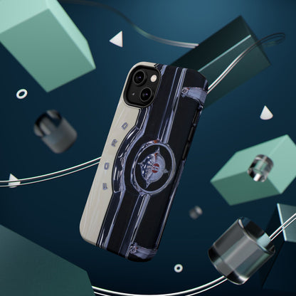 Vintage Car Magnetic Tough iPhone Cases - Automotive Lover's Phone Covers, Gift for Car Enthusiasts, Classic Car Accessories, Unique Phone
