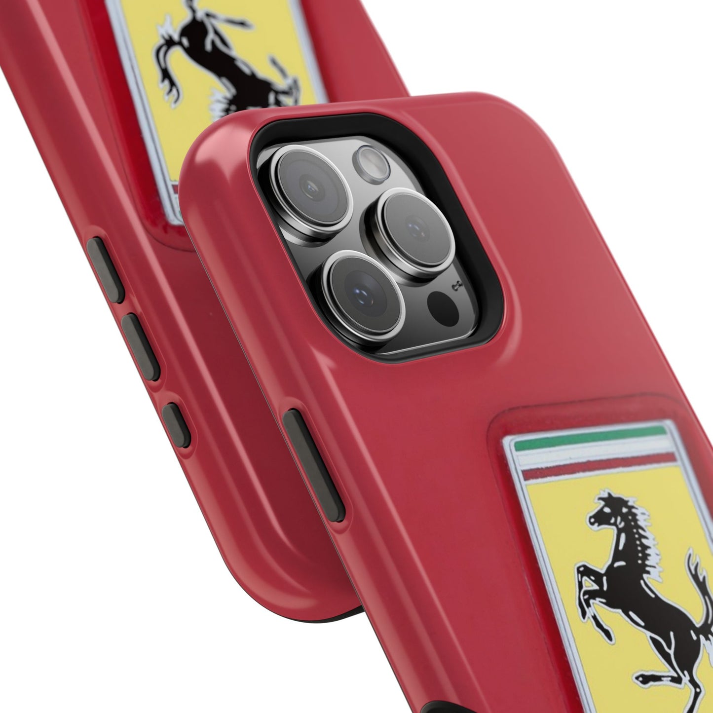 Magnetic iPhone Cases, Legendary Ferrari Badge Design, Tough Phone Case, Protective Cover, Custom Smartphone Shell, Unique Mobile Accessory