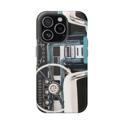Vintage Car Dashboard Magnetic Tough Cases, 1964 Ford Thunderbird Phone Case, Automotive Gift, Car Lover Gift, Retro Auto Accessories, Car