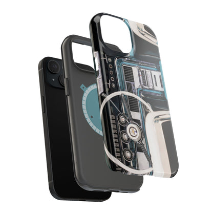 Vintage Car Dashboard Magnetic Tough Cases, 1964 Ford Thunderbird Phone Case, Automotive Gift, Car Lover Gift, Retro Auto Accessories, Car