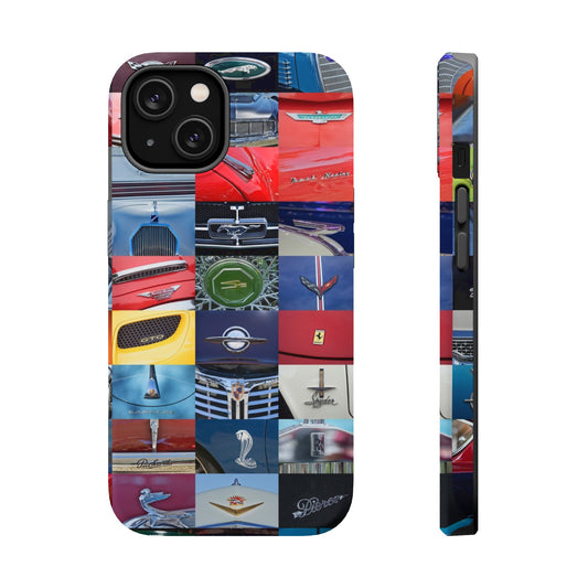 Magnetic Tough Cases, Muscle Car Logo Badges, Classic Car Details - iPhone Accessories, Protective Cover, Vehicle Enthusiast Gift, Car Lover